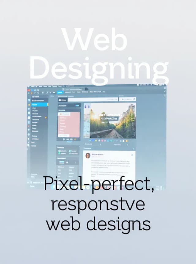 Responsive web design service showcasing modern UI and UX layouts
